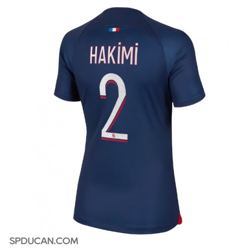 Zenski Nogometni Dres Paris Saint-Germain Achraf Hakimi #2 Domaci 2023-24 Kratak Rukav